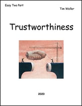 Trustworthiness Two-Part choral sheet music cover